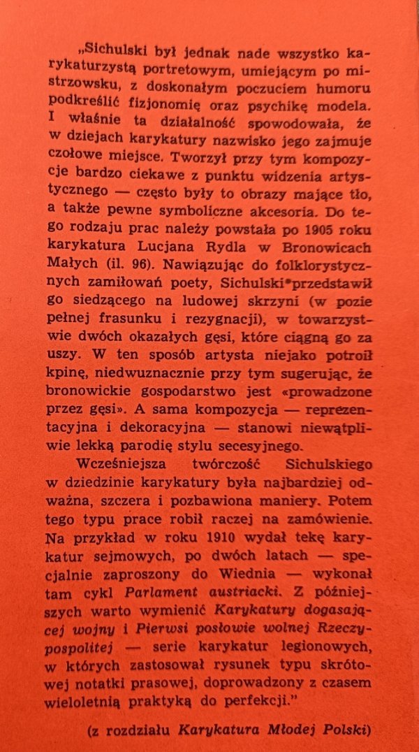Z dziejów karykatury polskiej