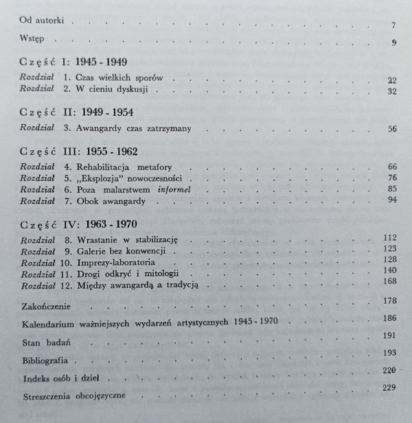 Bożena Kowalska Polska awangarda malarska 1945-1970