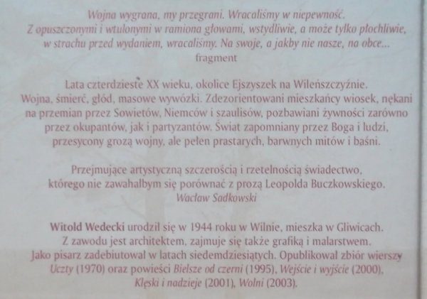 Witold Wedecki • Czarne rondo