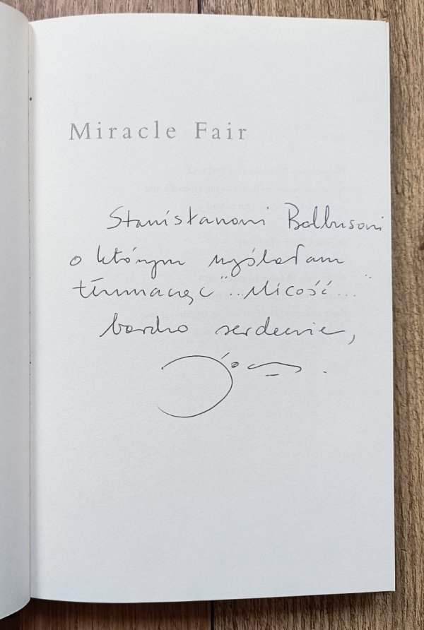 Miracle Fair. Selected Poems of Wisława Szymborska [dedykacja Joanny Trzeciak]