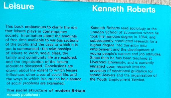 Kenneth Roberts Leisure