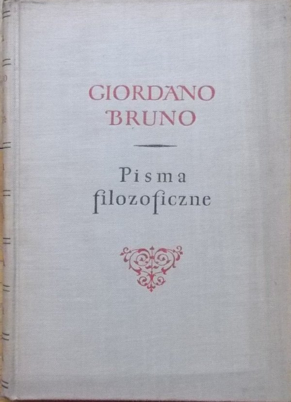 Giordano Bruno Pisma filozoficzne