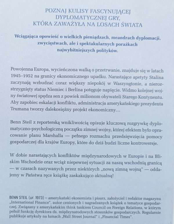 Benn Steil Plan Marshalla