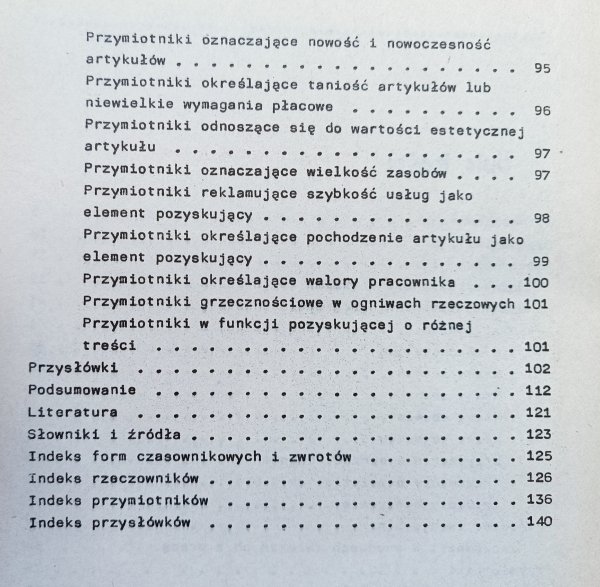 Słownictwo reklam i anonsów prasowych zamieszczonych w 'Czasie' 1890-1895
