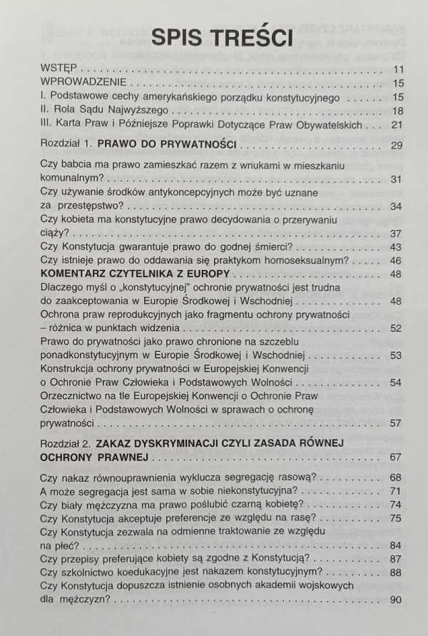 Sąd Najwyższy USA: prawa i wolności obywatelskie