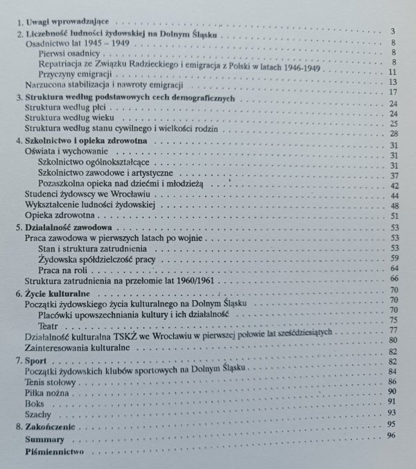 S. Bronsztejn Z dziejów ludności żydowskiej na Dolnym Śląsku po II wojnie światowej