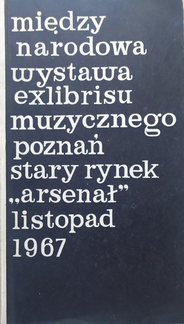 Międzynarodowa wystawa exlibrisu muzycznego Poznań 1967