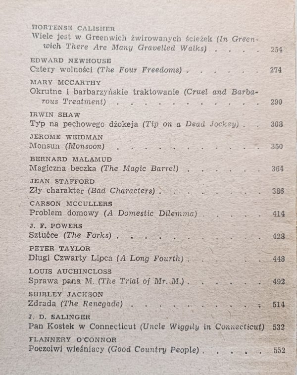 26 współczesnych opowiadań amerykańskich