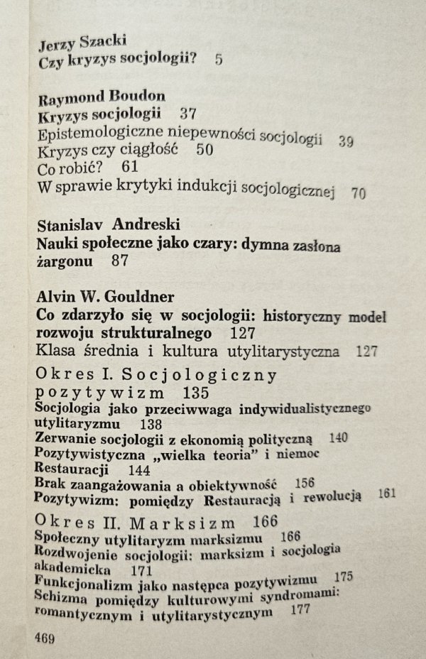 Czy kryzys socjologii?