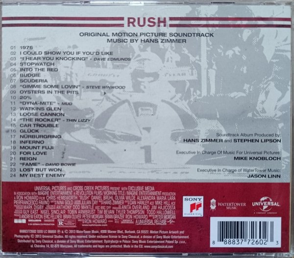 Hans Zimmer Rush CD