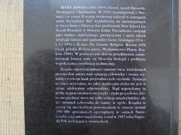 Hans Jonas Zasada odpowiedzialności