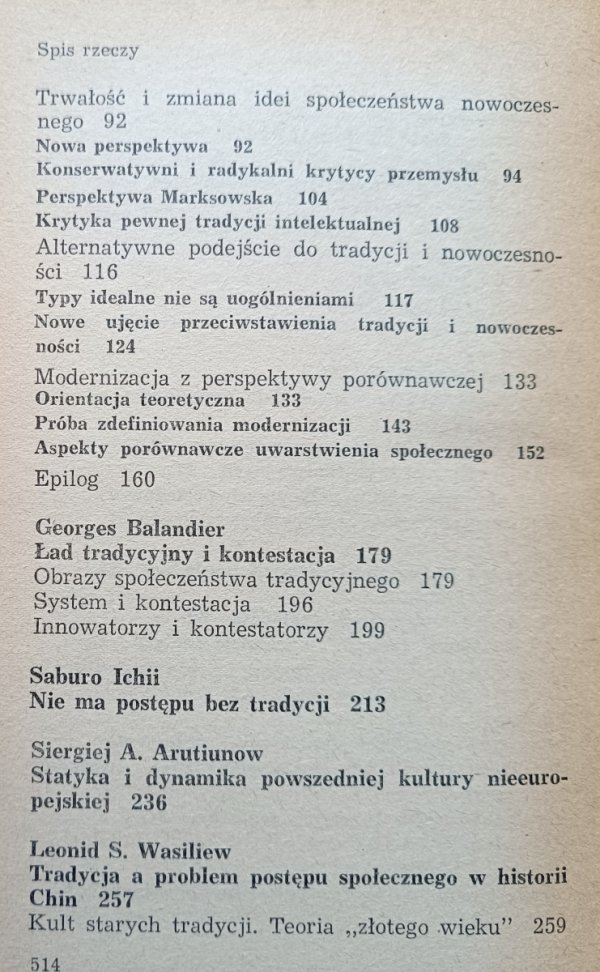 red. Jerzy Szacki Tradycja i nowoczesność
