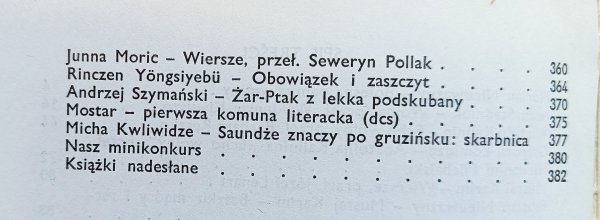 Literatura na Świecie 5 (61) 1976 / Ota Pavel, Milan Zelinka, Dusan Kovac