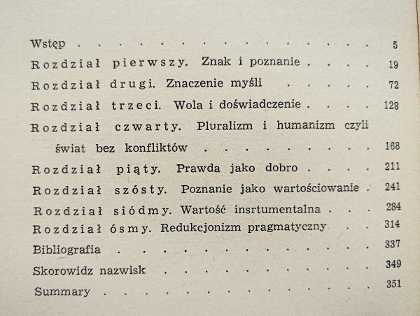 Hanna Buczyńska-Garewicz Wartość i fakt. Rozważania o pragmatyzmie