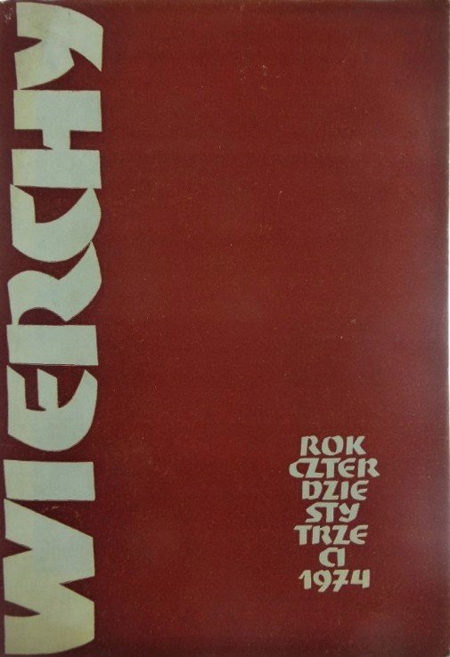 Wierchy • Rocznik czterdziesty trzeci 1974
