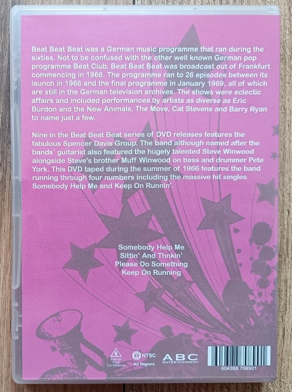 The Spencer Davis Group Beat Beat Beat DVD