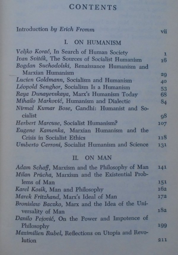 edited by Erich Fromm • Socialist Humanism. An International Symposium
