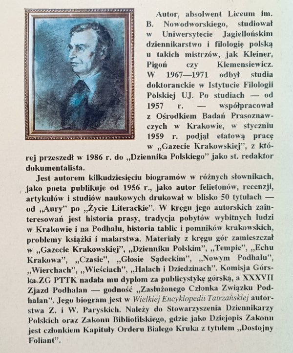 Tadeusz Z. Bednarski Niedawne i najnowsze spotkania w Szczawnicy