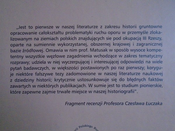 Piotr Matusak • Przemysł na ziemiach polskich w latach II wojny światowej