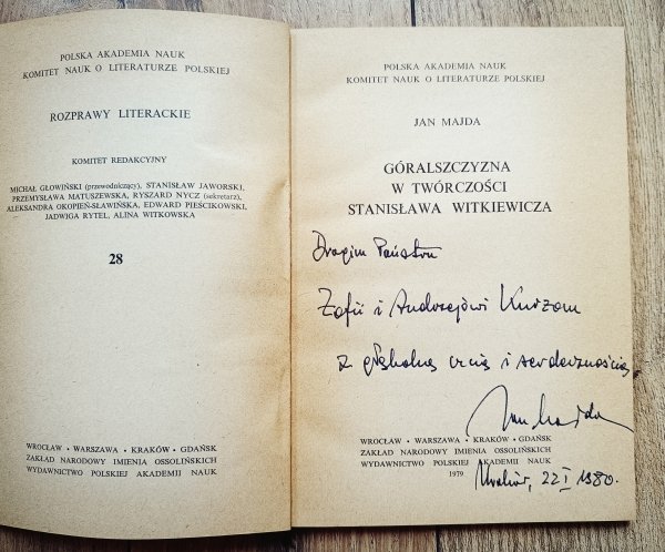 Jan Majda Góralszczyzna w twórczości Stanisława Witkiewicza