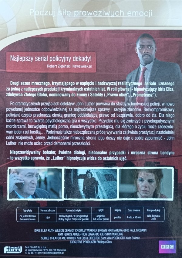 Luther sezon 2. Serial BBC DVD