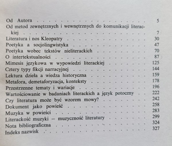 Michał Głowiński Poetyka i okolice
