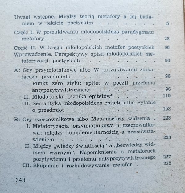 Marian Stala Metafora w liryce Młodej Polski