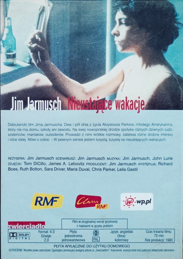 Jim Jarmusch Nieustające wakacje DVD