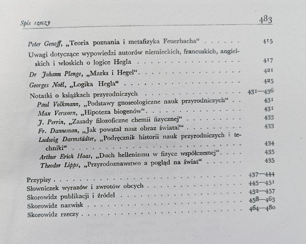 W.I. Lenin Zeszyty filozoficzne