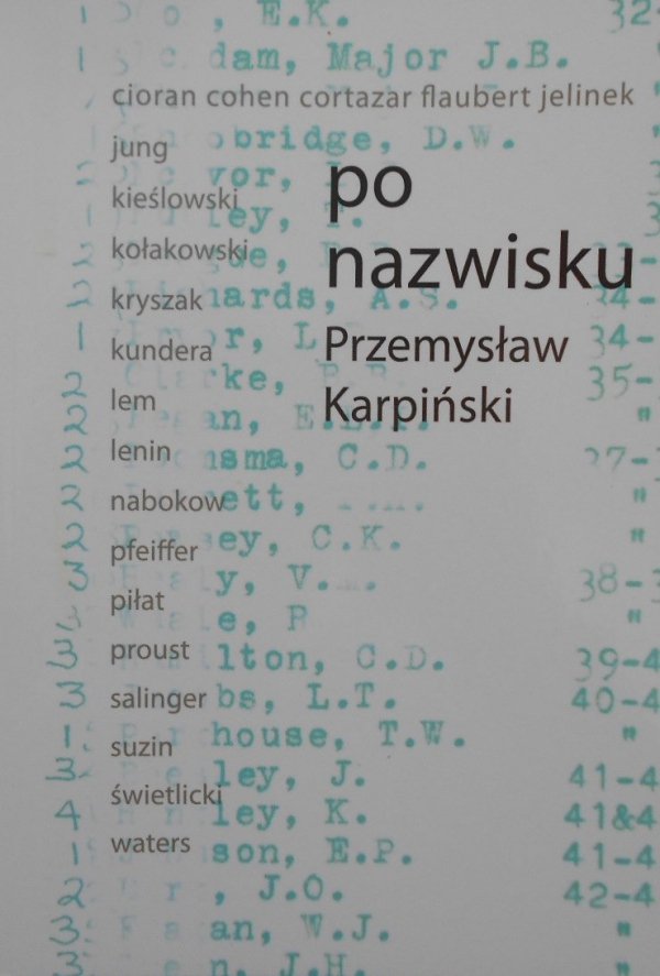 Przemysław Karpiński • Po nazwisku