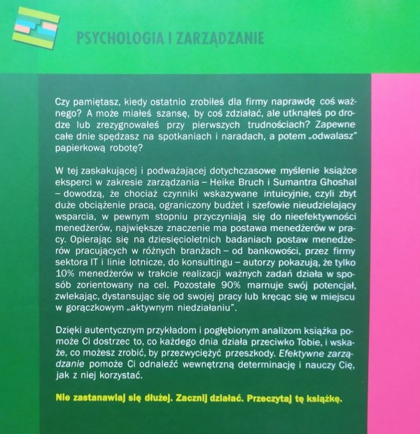 Heike Bruch, Sumantra Ghoshal Efektywne zarządzanie