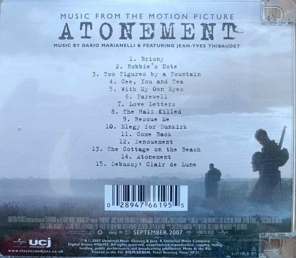 Dario Marianelli Atonement. Music From the Motion Picture CD