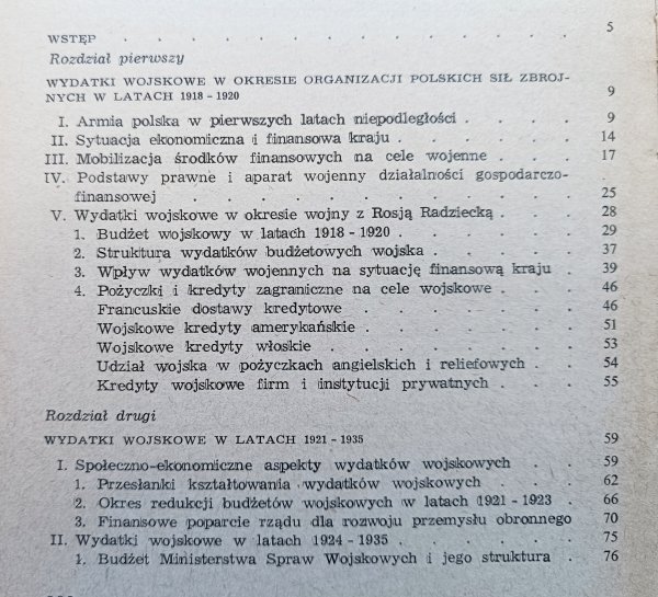 Kazimierz Krzyżanowski Wydatki wojskowe Polski w latach 1918-1939