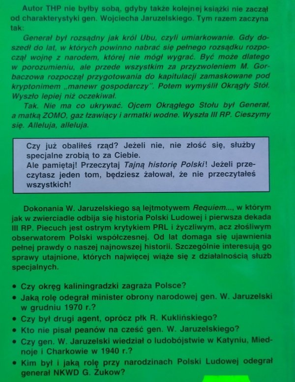 Henryk Piecuch Requiem dla generała