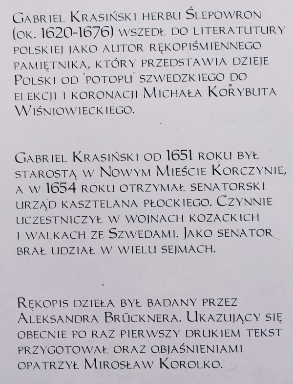 Gabriel Krasiński Taniec Rzeczypospolitej Polskiej