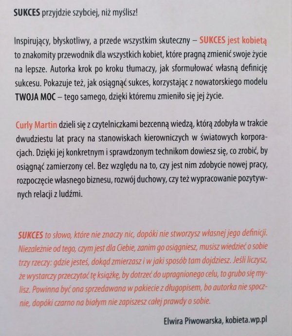 Curly Martin Sukces jest kobietą