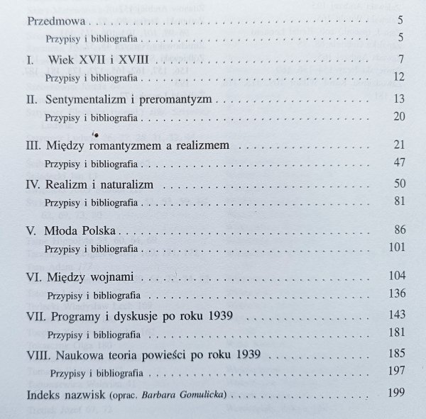 Henryk Markiewicz Polskie teorie powieści / dedykacja autorska