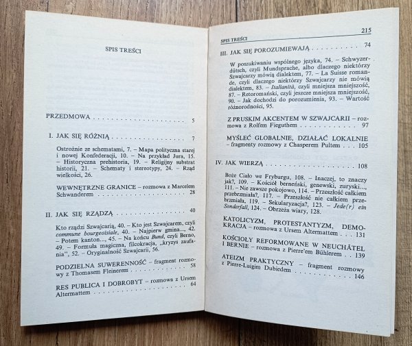 Czesław Porębski Na przykład Szwajcarzy: eseje i rozmowy