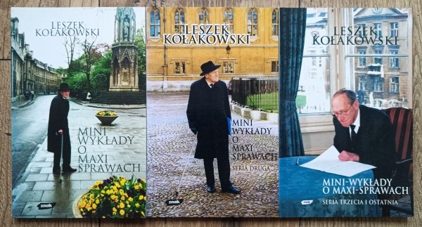 Leszek Kołakowski Mini wykłady o maxi sprawach 1/3 komplet