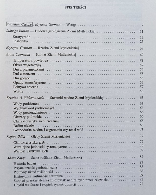 Monografia Ziemi Myślenickiej 3: Geografia