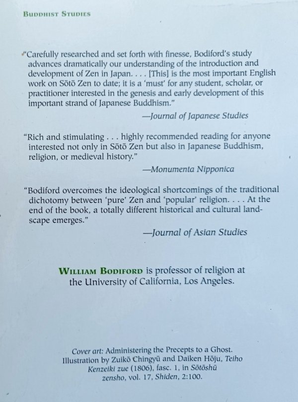William M. Bodiford Soto Zen in Medieval Japan