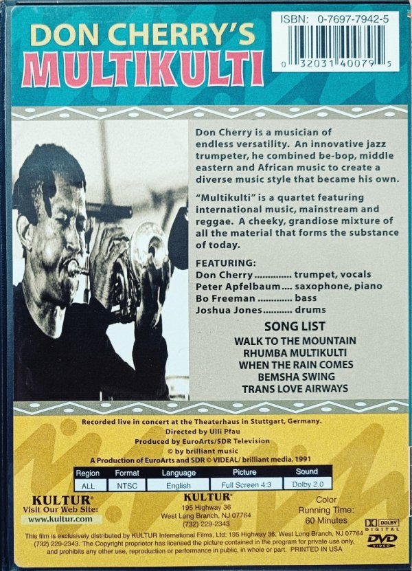Don Cherry Don Cherry's Multikulti DVD