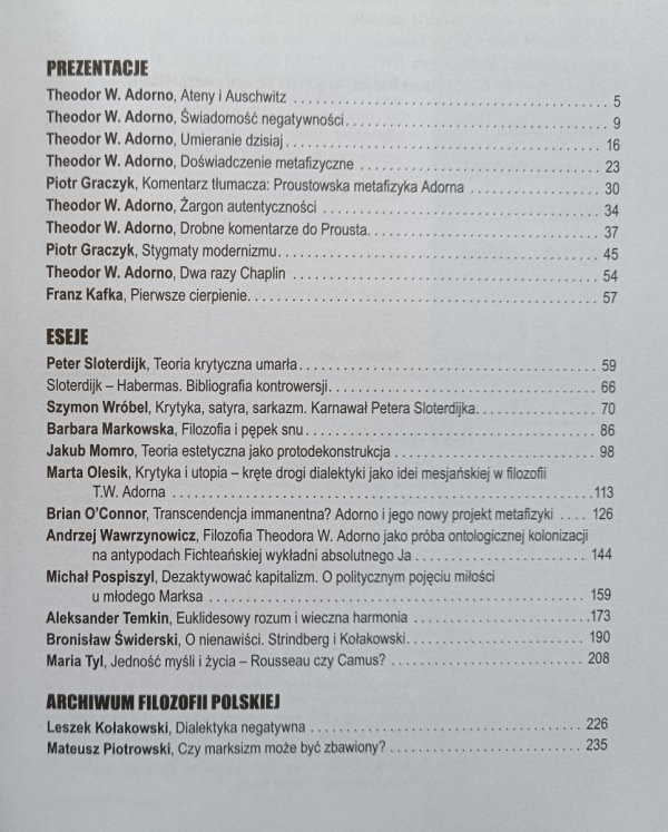 Kronos 3/2012 / Adorno