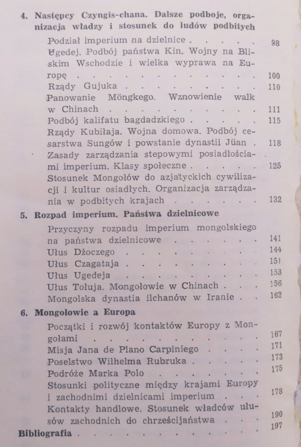 Stanisław Kałużyński Imperium mongolskie