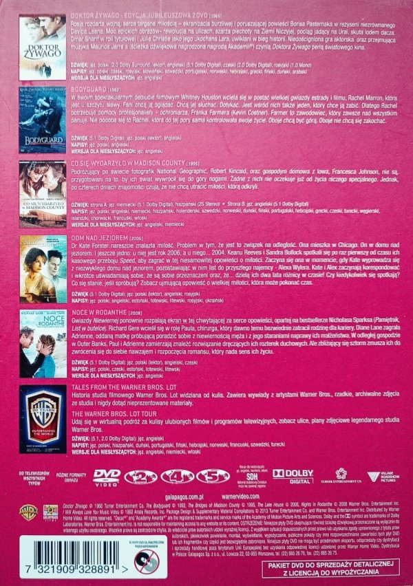 Best of Warner Bros. Kolecja romanse 7DVD