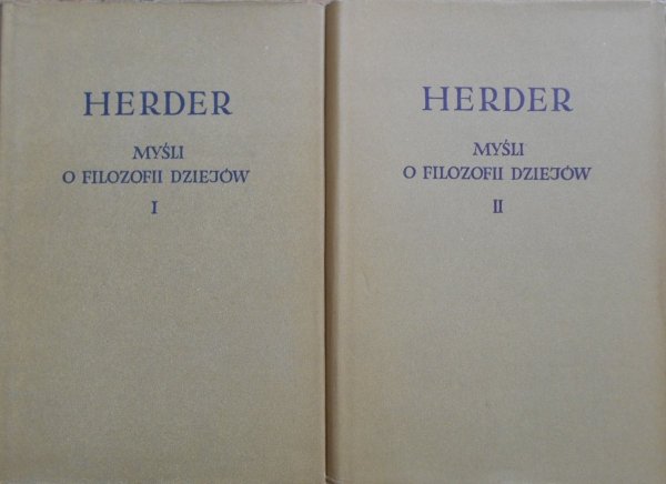 Herder • Myśli o filozofii dziejów komplet