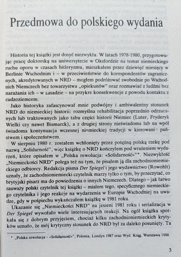 Timothy Garton Ash Niemieckość NRD