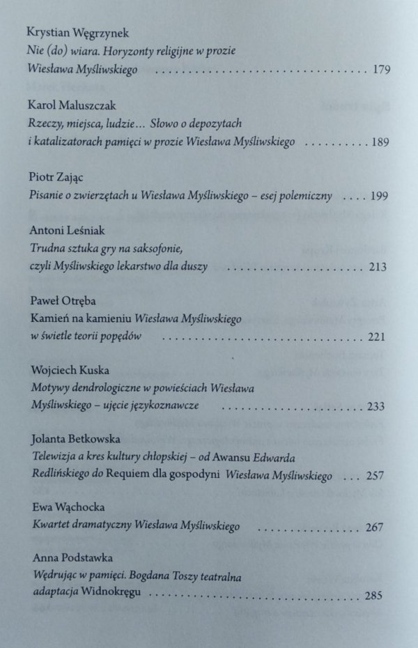 Józef Olejniczak • Myśl Myśliwskiego. Studia i eseje