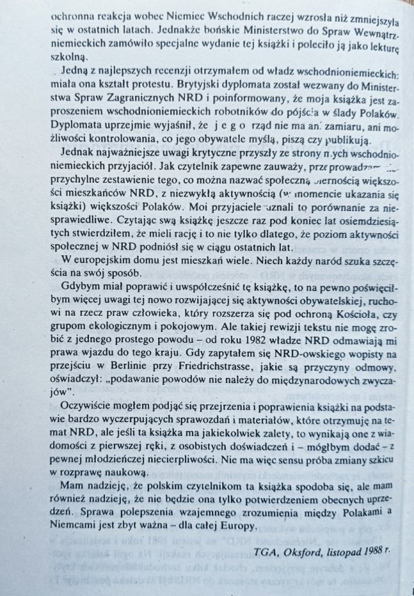 Timothy Garton Ash • Niemieckość NRD