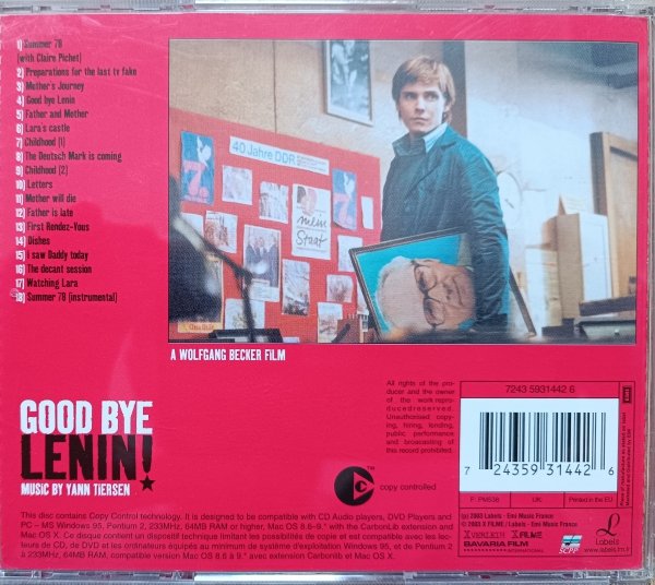Yann Tiersen Good Bye Lenin! CD